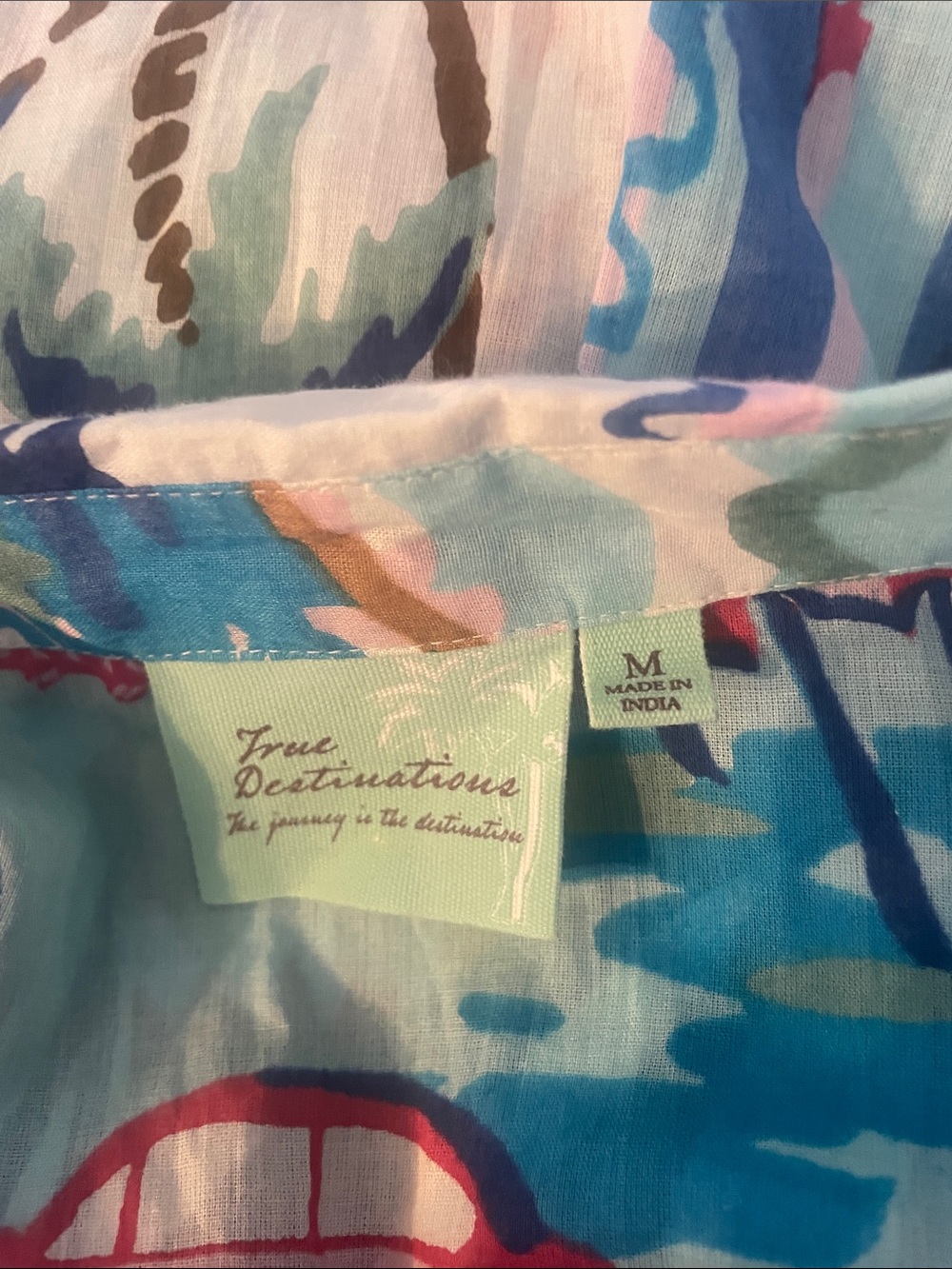 Tropical Patchwork Button-Up Shirt - Multicolor cotton - Picture 2 of 3